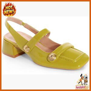 Slingback Mary Jane Pumps Low Block Heel Retro Classic Office Dressy Shoes